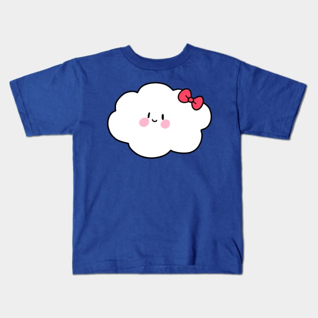 Cute Girly Cloud Kids T-Shirt by saradaboru